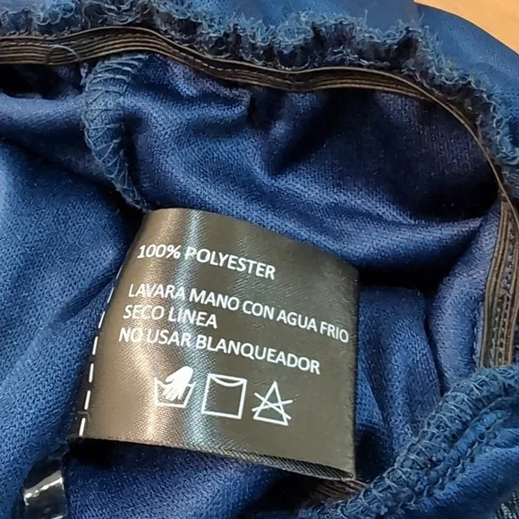 Women's Elegant Navy Blue Maxi Dress - Picture 10 of 11